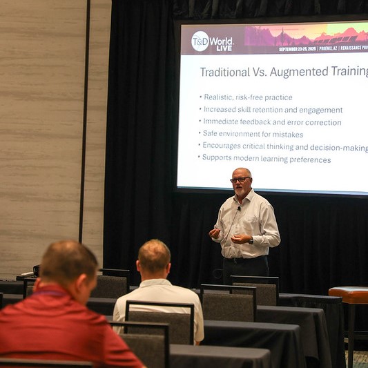 Don Finn presenting at T&D World Live