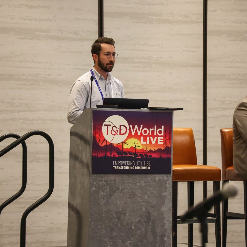 Cam Flemming presenting at T&D World Live