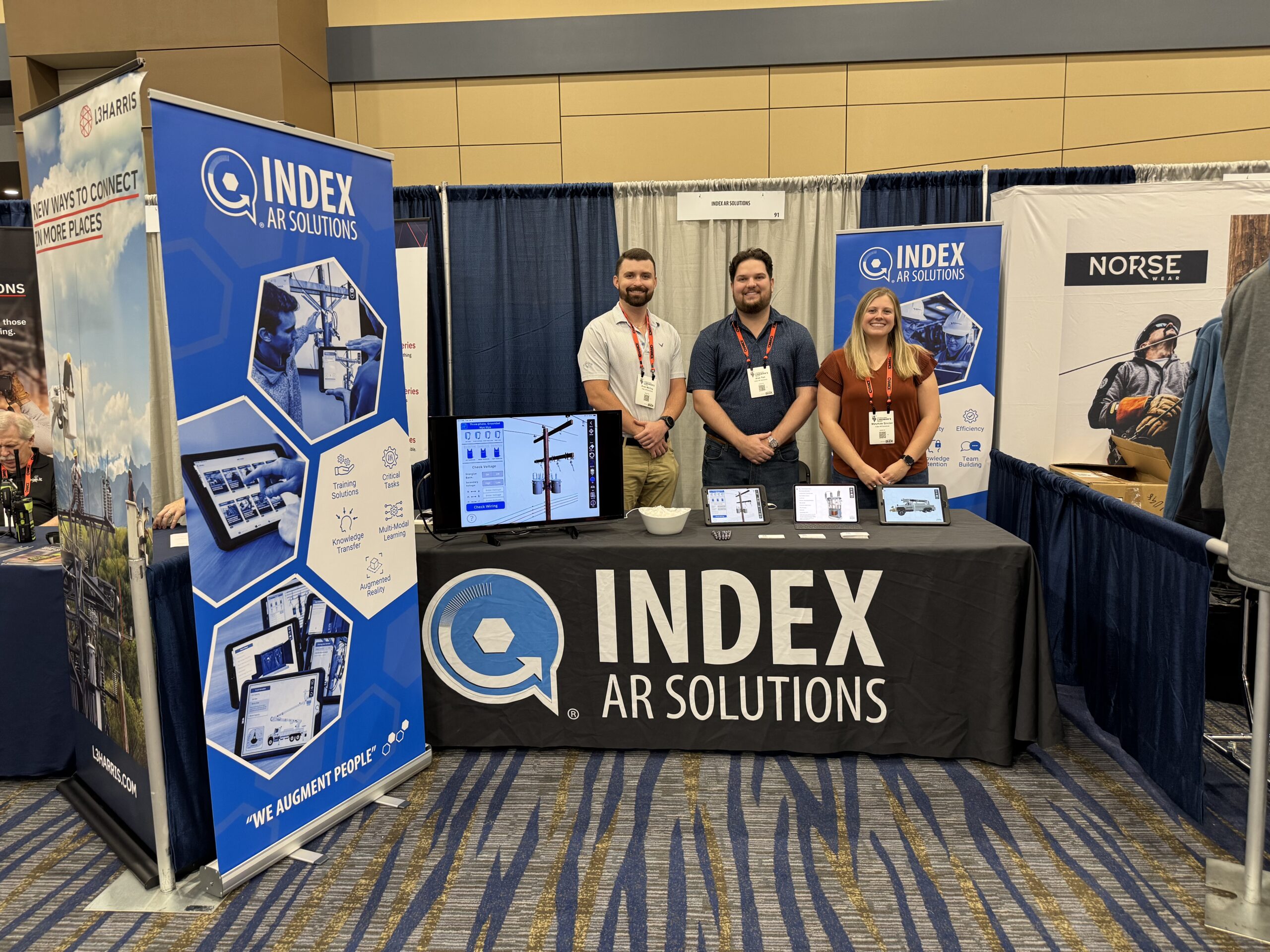 Index AR Solutions team exhibiting at 2025 Lineman's Rodeo